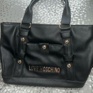 Love Moschino black tote bag, barely used